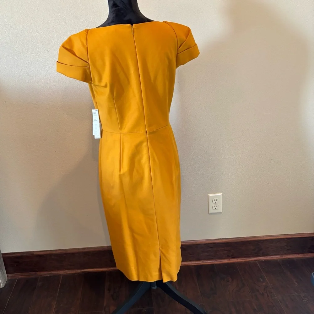 NWT Antonio Melani Amy Cap Sleeve Sheath Dress, Golden Oak,size 10,Church Office - Picture 5 of 14